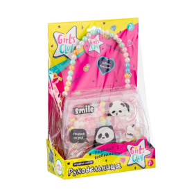 Набор Girl's club "Рукодельница-Пандочка": сумочка, бисер, леска, застежки Набор Girl's club "Рукодельница-Пандочка": сумочка, бисер, леска, застежки