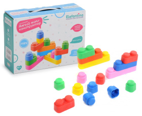 Мягкий конструктор "Elefantino" мини, 15 деталей Мягкий конструктор "Elefantino" мини, 15 деталей