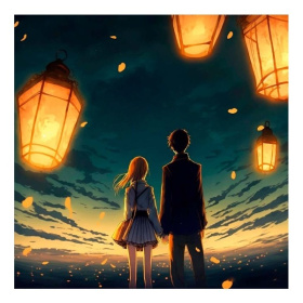 Алмаз. мозаика (класс.) 20х20 см, на картоне, с част. заполн. (18цв) Фонарики в небе Алмаз. мозаика (класс.) 20х20 см, на картоне, с част. заполн. (18цв) Фонарики в небе