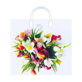 Пакет полиэтиленовый с пластиковой ручкой (10 шт в наборе) Весенний вальс Пакет полиэтиленовый с пластиковой ручкой (10 шт в наборе) Весенний вальс