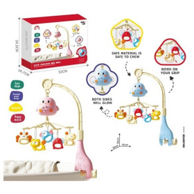 Карусель для кроватки на батарейках, световые и звуковые эффекты, размер:50*30*46 см, в ассортименте Карусель для кроватки на батарейках, световые и звуковые эффекты, размер:50*30*46 см, в ассортименте