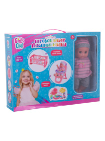 Набор Girl's Club "Маленькая мама", в комплекте: пупс 30 см, кроватка, стульчик, аксессуары Набор Girl's Club "Маленькая мама", в комплекте: пупс 30 см, кроватка, стульчик, аксессуары