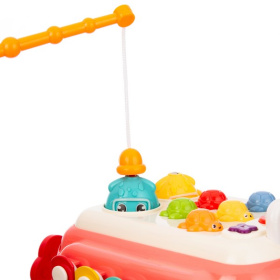 Центр игровой Elefantino "Весёлый автобус", световые и звуковые эффекты, рыбалка, молоточек, спиннер Центр игровой Elefantino "Весёлый автобус", световые и звуковые эффекты, рыбалка, молоточек, спиннер