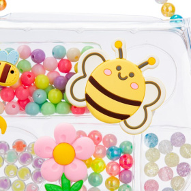 Набор Girl's club "Рукодельница-Пчелка": сумочка, бисер, леска, застежки Набор Girl's club "Рукодельница-Пчелка": сумочка, бисер, леска, застежки