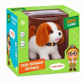 Игрушка Zooland "Щенок" функциональная: ходит, виляет хвостиком, звуковые эффекты,размер: 9*19*13 см Игрушка Zooland "Щенок" функциональная: ходит, виляет хвостиком, звуковые эффекты,размер: 9*19*13 см