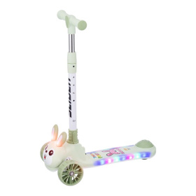 Самокат трехколесный Slider, колеса светящиеся, руль складной Самокат трехколесный Slider, колеса светящиеся, руль складной