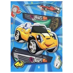 Dream Cards Пакет подарочный мат.лам,глиттер,3Dэл.(12 шт в наборе)18х23х10см(М), Желтая машинка,в пл Dream Cards Пакет подарочный мат.лам,глиттер,3Dэл.(12 шт в наборе)18х23х10см(М), Желтая машинка,в пл