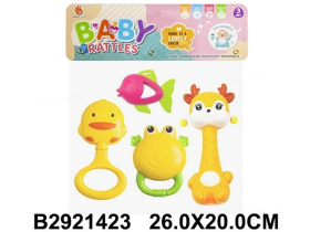 Набор погремушек "Забавные малыши" 4 штуки Набор погремушек "Забавные малыши" 4 штуки