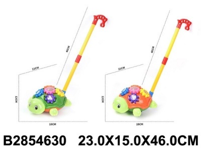 Каталка на палочке "Черепашка" размер: 12*21*18 см, длина палки 46 см