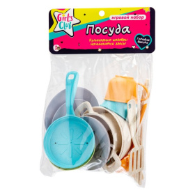 Набор Girl's Club "Посуда", 17 предметов, органические материалы Набор Girl's Club "Посуда", 17 предметов, органические материалы