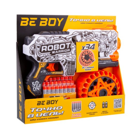 Автомат "BeBoy", 24 софт-патрона в комплекте Автомат "BeBoy", 24 софт-патрона в комплекте