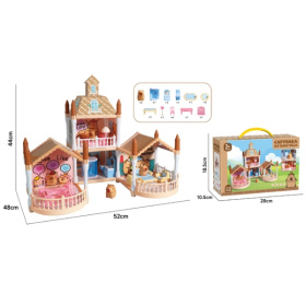 Набор "Дом", домик с капибарами, размер: 44*48*52 см, фигурки, мебель Набор "Дом", домик с капибарами, размер: 44*48*52 см, фигурки, мебель