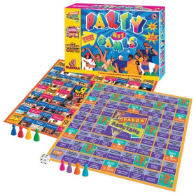 Игра настольная для вечеринки 4в1 «Party games», Игра настольная для вечеринки 4в1 «Party games»,
