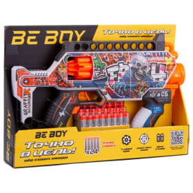 Автомат "BeBoy", 24 софт-патрона в комплекте Автомат "BeBoy", 24 софт-патрона в комплекте