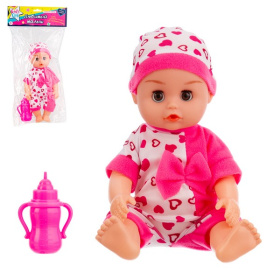 Пупс 25 см Girl's Club "Любимый малыш" с аксессуарами, пьет и писает Пупс 25 см Girl's Club "Любимый малыш" с аксессуарами, пьет и писает