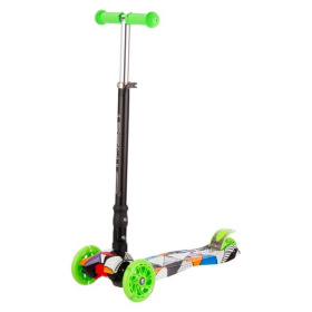 Самокат трехколесный складной, колеса PU со светом Самокат трехколесный складной, колеса PU со светом