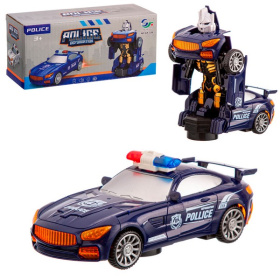 Машинка "Полиция" на батарейках, трансформируется в робота Машинка "Полиция" на батарейках, трансформируется в робота