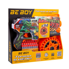 Автомат "BeBoy", 24 софт-патрона в комплекте Автомат "BeBoy", 24 софт-патрона в комплекте