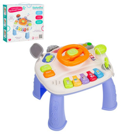 Центр развивающий Elefantino "Веселые гонки": игровой столик (25*25*21см), пианино, руль, светофор Центр развивающий Elefantino "Веселые гонки": игровой столик (25*25*21см), пианино, руль, светофор