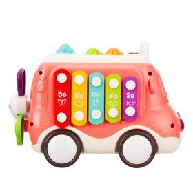 Центр игровой Elefantino "Весёлый автобус", световые и звуковые эффекты, рыбалка, молоточек, спиннер Центр игровой Elefantino "Весёлый автобус", световые и звуковые эффекты, рыбалка, молоточек, спиннер