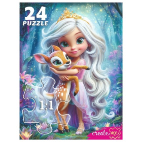 Макси-пазлы 24 элемента. ПРИНЦЕССА И ОЛЕНЕНОК Макси-пазлы 24 элемента. ПРИНЦЕССА И ОЛЕНЕНОК