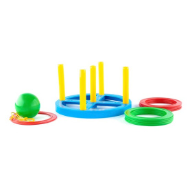 Игра "2 в1" (кольцеброс+поймай шарик) Игра "2 в1" (кольцеброс+поймай шарик)