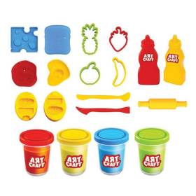 Набор для лепки "Корзинка для пикника" тесто 4х56г, в пленке Набор для лепки "Корзинка для пикника" тесто 4х56г, в пленке