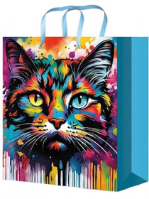 Optima Пакет подарочный с глянц.лам. 22х31х10 см (МL) Акварельный котик, 128 г Optima Пакет подарочный с глянц.лам. 22х31х10 см (МL) Акварельный котик, 128 г