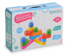 Мягкий конструктор "Elefantino" мини, 15 деталей Мягкий конструктор "Elefantino" мини, 15 деталей