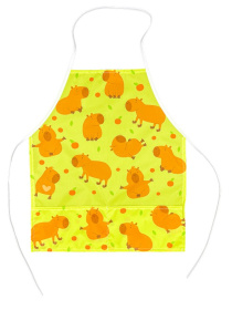 Набор «Капибары на траве» (фартук+нарукавники), размер 104- 116 Набор «Капибары на траве» (фартук+нарукавники), размер 104- 116