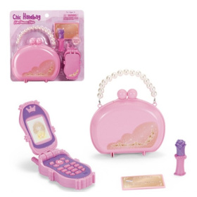Набор "Юная модница" сумочка, телефон, помада, карта Набор "Юная модница" сумочка, телефон, помада, карта