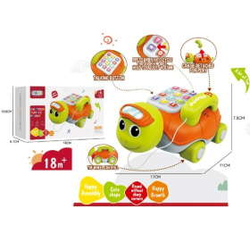 Телефон-каталка "Черепашка", звуковые эффекты, размер: 17*11*7,5 см Телефон-каталка "Черепашка", звуковые эффекты, размер: 17*11*7,5 см