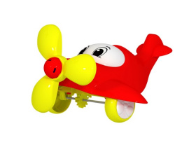Игрушка-покатушка «Самолет» цвета микс в сетке Игрушка-покатушка «Самолет» цвета микс в сетке