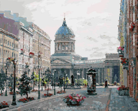 Раскраска по номерам "Малая Конюшенная улица" Раскраска по номерам "Малая Конюшенная улица"