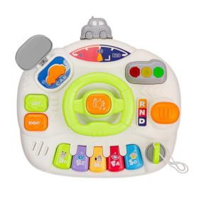 Центр развивающий Elefantino "Веселые гонки": игровой столик (25*25*21см), пианино, руль, светофор Центр развивающий Elefantino "Веселые гонки": игровой столик (25*25*21см), пианино, руль, светофор