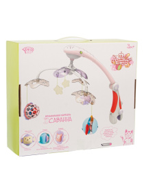 Музыкальная карусель-проектор для кроватки на батарейках Музыкальная карусель-проектор для кроватки на батарейках