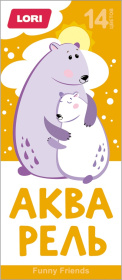 Акварель FUNNY FRIENDS, 14 цветов Акварель FUNNY FRIENDS, 14 цветов
