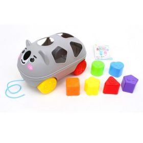 Каталка-сортер на веревочке, логические фигуры Каталка-сортер на веревочке, логические фигуры