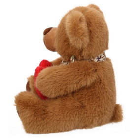 Мишка бурый с сердцем, 19 см Мишка бурый с сердцем, 19 см