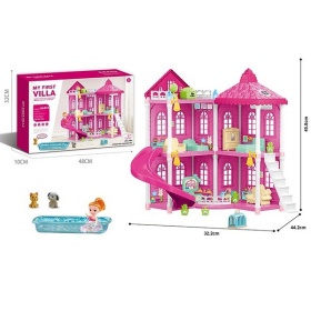 Набор "Кукольный домик", домик, куколка, 2 питомца, мебель, аксессуары, размер 32*44*46 см Набор "Кукольный домик", домик, куколка, 2 питомца, мебель, аксессуары, размер 32*44*46 см