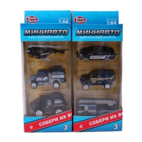 Набор инерционный "Полиция", в ассортименте Набор инерционный "Полиция", в ассортименте