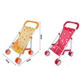 Коляска прогулочная для кукол, пластиковая, размер: 25*40*44 см, 2 цвета в ассортименте Коляска прогулочная для кукол, пластиковая, размер: 25*40*44 см, 2 цвета в ассортименте