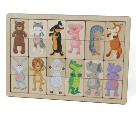 Игра развивающая деревянная "Зоопарк" Игра развивающая деревянная "Зоопарк"