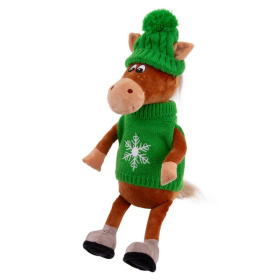 Игрушка мягконабивная ТМ "Relana" Конь в шапочке и свитере Филипп, 25 см Игрушка мягконабивная ТМ "Relana" Конь в шапочке и свитере Филипп, 25 см