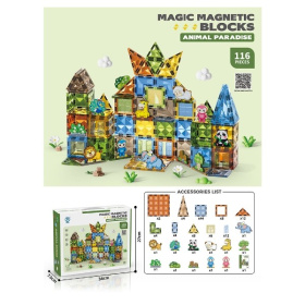 Конструктор магнитный,116 элементов Конструктор магнитный,116 элементов