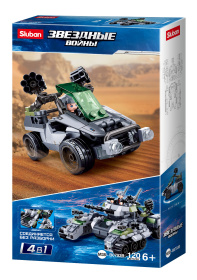 Конструктор 4 в 1 "Звездные войны" 120 деталей Конструктор 4 в 1 "Звездные войны" 120 деталей