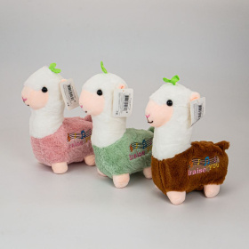 Мягкая игрушка "Лама" 25 см, 3 цвета в ассортименте, Мягкая игрушка "Лама" 25 см, 3 цвета в ассортименте,