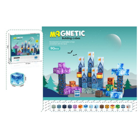 Конструктор магнитный, 90 кубиков, размер кубика 2*2 см Конструктор магнитный, 90 кубиков, размер кубика 2*2 см