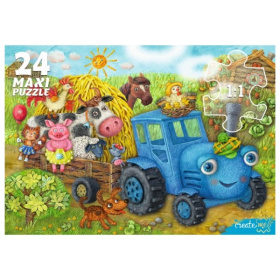 Макси-Пазлы 24 элемента. ВЕСЁЛЫЙ ТРАКТОР №8 Макси-Пазлы 24 элемента. ВЕСЁЛЫЙ ТРАКТОР №8