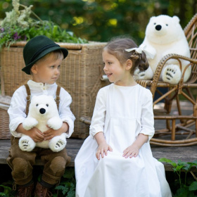 Мягкая Игрушка RELANA, Полярный мишка с мягкими коготками, 35 см Мягкая Игрушка RELANA, Полярный мишка с мягкими коготками, 35 см